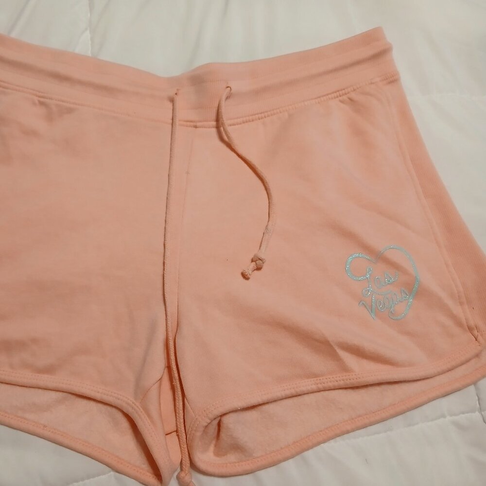 Plus Size Pink Fleece Sweat shorts- Las Vegas, Size XL